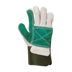 Gant-docker-croûte-vachette-renfort-croûte-vert