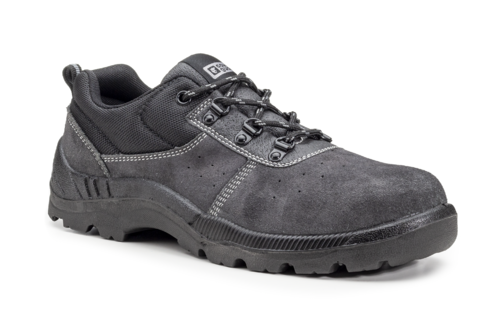 Chaussures de sécurité MANGANITE Basse Cuir velours Anthracite S1P - 9MAN150