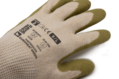 Gants EUROHEAT GREEN J13 cotPE recyclé latex vert CAR - 1HEFR0P – Image 3