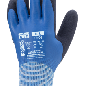 Gants EUROWINTER D100 J13 CUT D. HPPE latex 2 tricots - 1WIND0