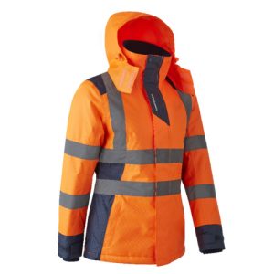 HORA Parka women Orange HV Navy - 5HOR170