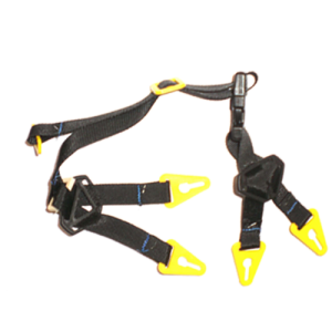 JUGULAIRE 4 POINTS -TEXTILE -REGLABLE -BOUCLE A (lot de 10) - 6CHIN40