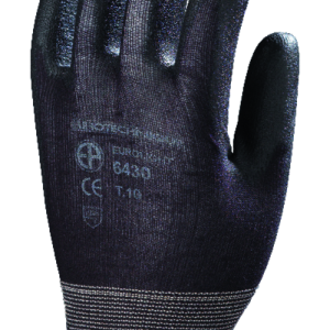 Gants EUROLITE 6430 J18 PA noir end. PU noir - MO6430